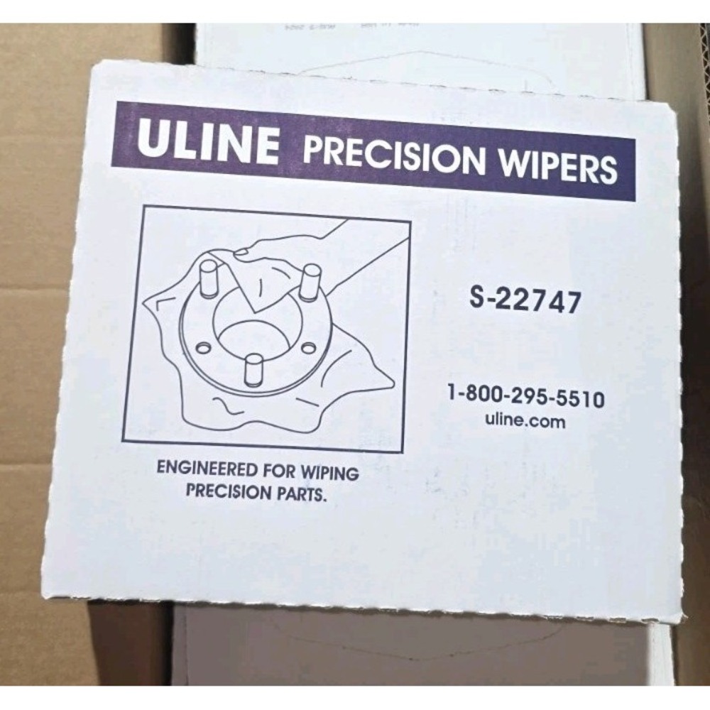 Uline Precision Dispenser Box Wipers - 9 x 17" S-22747